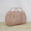 Cesta de baño portátil de plástico con diamantes al por mayor cesta de plástico para artículos varios cesta de almacenamiento para baño montaje cesta para lavar cesta suave