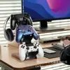Estante de Almacenamiento de Auriculares para Gaming de Madera, Soporte para Controladores de Juego Junto a la Computadora, Estante para Guardar Auriculares, Soporte para Teléfono Móvil
