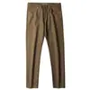 Calça masculina casual de brim reta, grossa, solta, outono e inverno 2023, yasell, alta qualidade, cinco bolsos