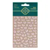 Redanco5D Estampado Ins Popular Pegatina para Uñas Shell Bronceado Ligero Guirnalda Pegatina Estéreo para Uñas Dr1520