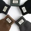 Guantes de Punto para Hombre Transfronterizos para Otoño e Invierno, Talla Grande, Forrados de Felpa, Engrosados, Jacquard, a Prueba de Frío, Guantes Cálidos de Lana con Pantalla Táctil al por Mayor