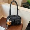 Bolso Tote Retro de Alta Gama de Gran Capacidad para Mujer 2025 Otoño Nuevo Nicho Textura Esmerilada Un Hombro Axila