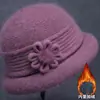 Gorros de invierno para personas de mediana edad y mayores, gorros cálidos de lana para mujeres mayores, gorros de algodón tejido con forro polar para madres y abuelas