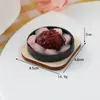 Chaveiro de Comida Simulada Teppanyaki Brinquedo de Comida Japonesa Pingente de Sopa Sopa de Miso Sopa de Costela de Porco Pingente Divertido de Comida