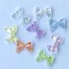 Lazo de cinta de color AB transparente para bricolaje, cadena para teléfono móvil, pulsera, accesorios para el cabello, material de cuentas