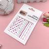 Eye Makeup Patch Eye Diamond Patch Face Decoration Pearl Makeup Accessories Children's Stage Rhinestone Patch em estoque Conta de mão por atacado