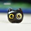 Pingente de Gato de Olhos Grandes Esculpido em Jacarandá Chaveiro de Sândalo Verde Sândalo Preto Sândalo Roxo Acessórios DIY Pendente para Celular