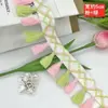 Em Estoque Atacado Tassel Colorido para Vassoura Franja Renda, Renda com Franja Colorida Estilo Étnico Renda com Franja DIY Renda Feita à Mão