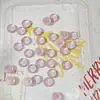 Piezas Faciales de Anillo de Vidrio al por Mayor, Materiales para Incrustar de Pasadores y Adornos para el Cabello Hechos a Mano para DIY, Componentes para Hacer Accesorios Hanfu de Estilo Antiguo