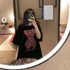 Camiseta Média Ins Tendência Indústria Pesada Hot Drilling Urso Mickey Mercadoria Europeia Estilo Ocidental Top de Celebridade da Internet Brilho de Diamante Dourado Manga Curta Feminina