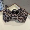 Grampo de Cabelo Grande com Laço Estampa de Leopardo de Alta Qualidade, Presilha Feminina para Meio Preso, Grampo de Cabelo, Acessório de Cabelo Top Clip na Parte de Trás da Cabeça