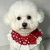 Toalla de Saliva para Mascotas Transfronteriza, Babero para Gato, Bufanda Roja para Accesorios de Perro de Año Nuevo y Navidad, Venta al por Mayor por Fabricante