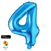 Globo de Letra de Papel de Aluminio Azul Zafiro de 16 Pulgadas para Boda, Fiesta, Día de San Valentín, Globo de Cumpleaños Venta al por Mayor Transfronteriza