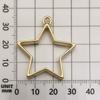 1 Pieza de Marco de Resina Epoxi Modelo en Formas de Corazón, Estrella y Diamante, Marco Hueco para Colgantes Hechos a Mano, Accesorios para Llaveros, Manualidades