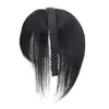 Faixa de Cabeça com Strass com Franja Integrada na Testa e Têmporas para Mulheres para Cobrir Cabelos Grisalhos, Franja, Tranças, Faixa de Cabeça, Aplique de Cabelo com Aparência Natural no Topo da Cabeça