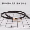 Cinturón Fino para Traje de Mujer, Versátil y de Moda para Combinar con Vestido, Suéter, Ceñidor de Cintura, Sin Agujeros, Nudable Decorativo Pequeño