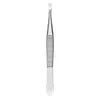 Pinzas Redondas para Cejas para Eliminar Barba y Cabello Gris, Pinzas Depiladoras, Pinzas Pequeñas, Pinzas para Cejas de Acero Inoxidable para Recortar Cejas de Mujer