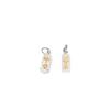 Plata S925 Ping An Campana Capullo de Flor Feliz Loto Contraste de Color Oro y Plata Colgante DIY Cuentas Colgante Collar Accesorios Viento