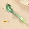 Cuchara de Titanio Puro, Cuchara de Flor de Hielo de Gama Alta, Cuchara de Café, Cuchara de Mesa para el Hogar, Cuchara para Condimentos, Vajilla para Acampar al Aire Libre, Cuchara para Sopa