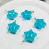 Colgante Pentagrama Acrílico Colorido Llavero DIY Accesorios para Bolsos Joyería Colgante de Perla Estrella Color Caramelo