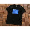 Camiseta de Manga Corta Pesada de Algodón con Estampado de Letras de Moda Callejera Americana Original Transfronteriza Holgada para Hombres y Mujeres
