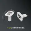Acessórios Universais para Cobertura de Assento de Vaso Sanitário de Comércio Exterior, Parafusos de Plástico com Fixação de Expansão Superior e Inferior, Parafusos de Borracha, Acessórios, Tampa de Metal