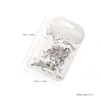 Accesorios de arte para uñas con pedrería de flor blanca de cinco pétalos, pedrería popular de fondo plano, kit de materiales de decoración de uñas DIY al por mayor