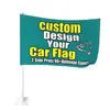 Bandera de Coche Transfronteriza Patrón Impresión Digital Poliéster 30*45cm Mástil de Coche Estilo Tarjeta Bandera de Coche Transfronteriza