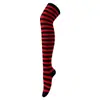 Calcetines Transfronterizos Casuales Largos para Mujer Estilo Japonés Calcetines Rayados Hasta la Rodilla Cosplay Anime Halloween Calcetines Rayados