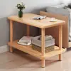 Sala de estar mesa pequeña sofá mesa de centro pequeña hogar simple mesa auxiliar dormitorio mesita de noche mesa estante de almacenamiento casa de alquiler simple