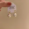 ¡Qué Azul Hielo Tan Hermoso! Pendientes de Bola Grandes y Pequeños Delanteros y Traseros, Pendientes de Color Contrastante de Lujo Accesible de Gama Alta, Pendientes de Nicho