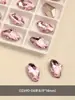 Pedrería para Uñas con Base Puntiaguda, Gota de Agua, Cuadrada, Súper Brillante, Corazón Torcido, Cristal, Pedrería de Forma Irregular, Decoraciones para Uñas, Moños de Pedrería