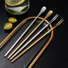 Cuchara mezcladora de café de acero inoxidable 316 estilo japonés, dorada, con mango redondo, cuchara para postre con mango extendido, cuchara para té de la tarde