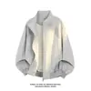 Chaqueta deconstructora Flying American 2026, chaqueta de béisbol holgada para hombre, cuello alto, nuevo estilo de otoño, corte holgado, para adolescentes
