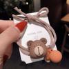 Ins Coreano Dongdaemun Popular en Internet Cabeza de Pelo con Pedrería Cabeza de Pedrería Oso Tarjeta Colgante Moda Coreana Accesorios para el Cabello