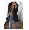 2025 Nova Moda Europeia e Americana Amazon Casual Suit Lapela Slim Cardigan Blazer Elegante para Mulheres Primavera e Outono