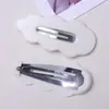 Presilha de Cabelo Nuvem Ondulada Colorida, Grampo Doce para Franja e Cabelo Lateral, Presilha para a Parte de Trás da Cabeça, Material da Base da Presilha