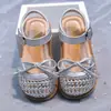 Sandalias Cerradas para Niñas con Diseño Trenzado Hueco, Nuevo Estilo Verano 2026 Zapatos Infantiles, Sandalias de Princesa Estilo Pastoral para Bebé Niña
