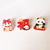 Insignia de Panda de Dibujos Animados Estilo Chino Festivo de Año Nuevo Tesoro Nacional Broche Lindo Afortunadamente Afortunadamente Decoración para Bolsos de Hombres y Mujeres