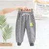 Pantalones casuales de primavera para niños Nuevos pantalones de rayas de dibujos animados pantalones ropa de bebé para niños marea una generación de pelo