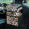 Cubo de basura para coche con tapa, Asiento trasero, Cubo de basura impermeable para colgar, Bolsa de basura plegable, Cubo de basura para coche