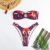 Traje de baño dividido nuevo para mujer verano color sólido estilo europeo y americano chica sexy pura quiero comercio exterior transfronterizo bikini traje de baño