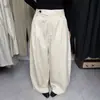 Nuevos pantalones casuales de otoño de un solo botón, cintura alta, adelgazantes, color liso, versátiles para el uso diario, elegantes pantalones de pierna ancha