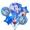 Amazon nuevo estilo Sonic Hedgehog Sonic niño traje de fiesta de cumpleaños Sonic globo de aluminio