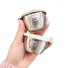 Plato para Salsa Grueso de Acero Inoxidable 304 Transfronterizo con Tapa para Barbacoa y Olla Caliente, Caja de Condimentos, Plato para Condimentos, Plato para Vinagre Fabricante