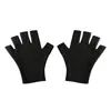 Guantes Calientes de Medio Dedo para Mujer, Hechos de Terciopelo Alemán, Lana y Seda, Compatibles con Pantalla Táctil, Guantes sin Dedos para Otoño e Invierno para Estudiantes, Hombres, Escribir, Trabajo de Oficina y Mecanografía