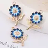 Flor de Girasol Aleación de Zinc Colgante de Goteo de Aceite DIY Collar de Girasol Pendientes Colgante Pequeño Material para Pulsera de Cuentas