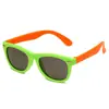 Gafas de Sol Personalizables para Niños con Combinación de Colores de Uñas de Arroz, Personalizadas, Modernas, Geniales, Anti-UV, Anti-Radiación, Anti-Viento y Arena