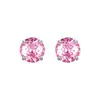 Pendientes de Plata de Ley S925 con Doce Piedras de Nacimiento, Diamante Colorido Brillante, Montura de Cuatro Garras, Joyería de Oreja Simple de Alta Gama, Moda Versátil para Perforación de Oreja