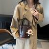 Bolso de Cubo Retro de Alta Gama Maillard para Mujer 2024 Nuevo Estilo Simple Combinable Bolso de Mano Nicho Estilo Occidental Bandolera